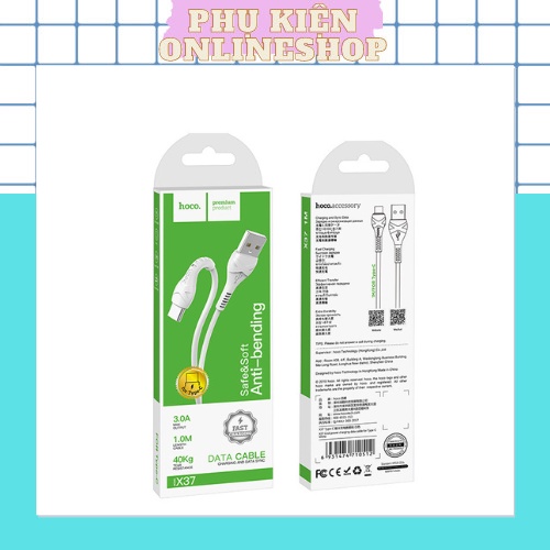 Cáp Sạc Nhanh Hoco X37 Cổng Micro USB Cho Android Chính Hãng
