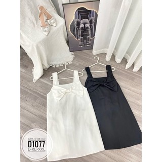 Đầm 2S nơ kaki D1077