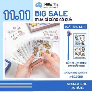 Set 5 Hình Sticker Đáng Yêu - Bộ 5 Stickers Cute - Miếng Dán Siêu Dính Chống Nước