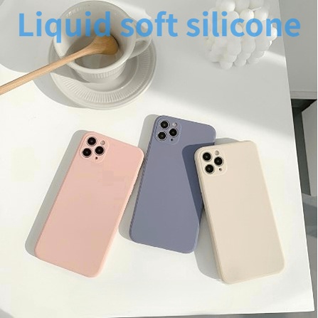 Ốp Lưng silicone DẻO MàU Trơn Cho iPhone 6 6s 7 8 Plus X XR XS Max 11 12 13 14 Pro Max
