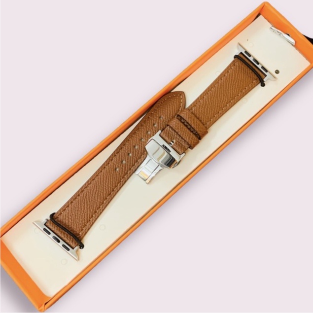 Dây Da Sần Cao Cấp Khoá Bướm Dành Cho Đồng Hồ Thông Minh size 38/40/41/42/44/45mm