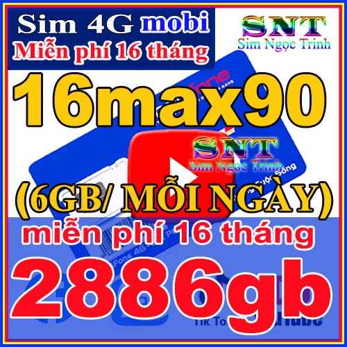 Sim 4G Mobifone MDT250a, 12MAX90, 12FD50 trọn gói 1 năm không nạp tiền gói , sử dụng trên toàn quốc.