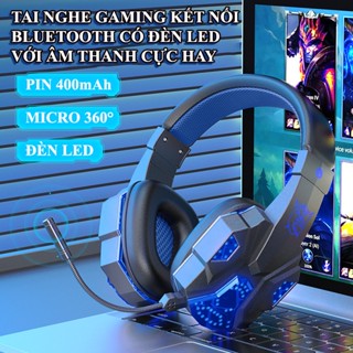 Tai nghe gaming SY-T830 kết nối bằng Bluetooth và cổng AUX 3.5mm có đèn led và âm thanh sống động phù hợp cho game thủ