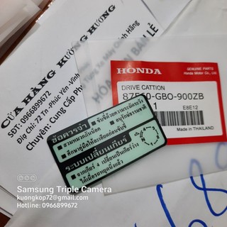 Tem cơ cấu sang số dream Thái Chính Hãng 87560GBO900ZB Tem thông số dream wave và nhiều dòng xe honda khác