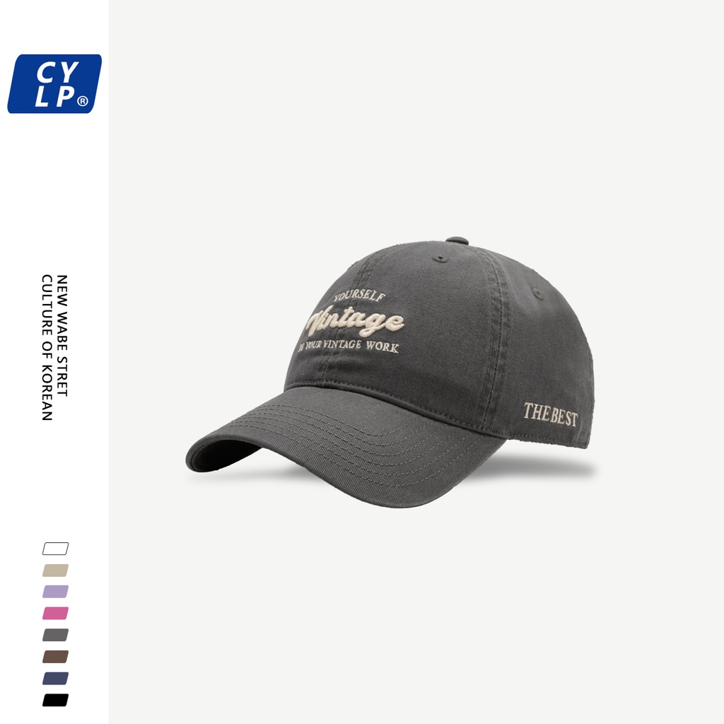 Mũ Lưỡi Trai Mềm Thêu Chữ Phong Cách Đường Phố Hàn Quốc Chất Lượng Cao