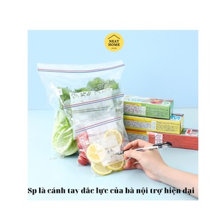 Túi zip đựng thực phẩm tái sử dụng, có khóa kéo 3 size S M L