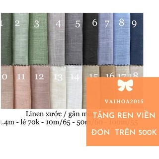 [Vaihoa2015] Vải Linen Xước gân mềm rủ <LOẠI 1>