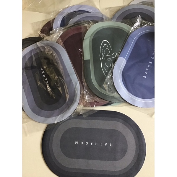 Thảm lau chân silicon siêu thấm nước 40cm x 60cm - thảm chùi chân chống trượt cao cấp