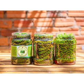 Ớt xiêm rừng & tiêu xanh đà lạt ngâm mắm nhĩ 500gr