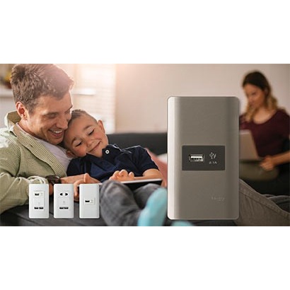 Công tắc Schneider dòng ZenCelo A màu Nâu Đồng và Trắng.