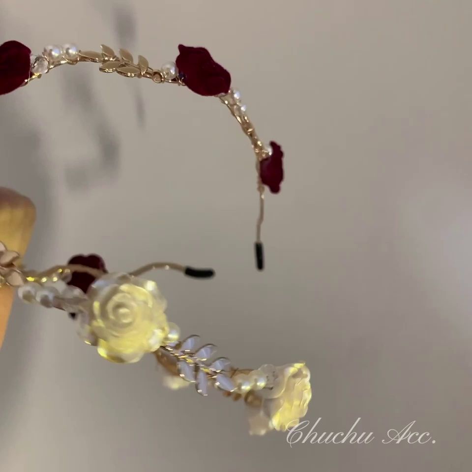 Kẹp Tóc Hình Hoa Hồng Đính Ngọc Trai Giả Kiểu Pháp Thời Trang 2022