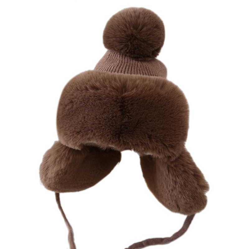 Nón Len Che Tai Giữ Ấm Chống Gió Bảo Vệ Thời Tiết Lạnh Cho Nữ