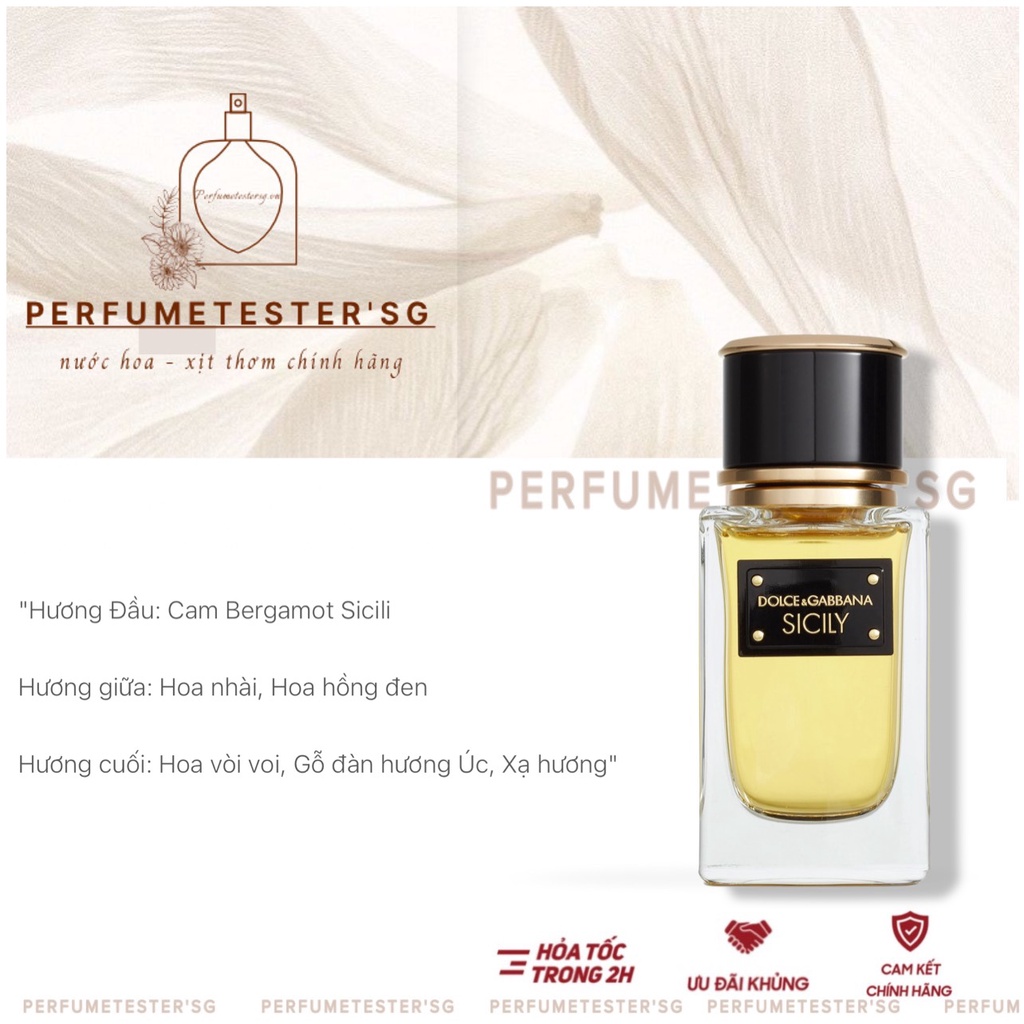 Nước hoa  D&G  Sicily -perfumetester