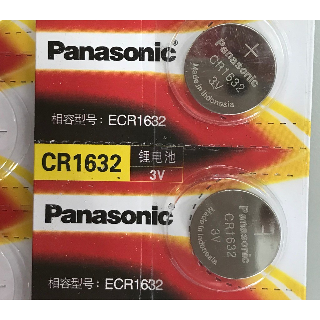 5 viên Pin CR2032, CR2025, CR2016, CR1632, CR1620, CR1616, CR1220 Panasonic Lithium  3V, Pin cúc Panasonic
