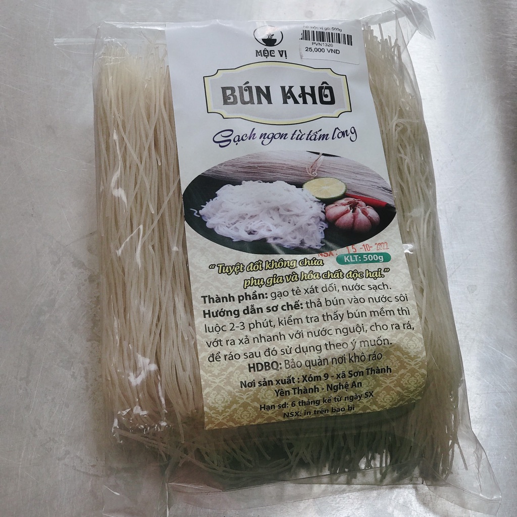 bún gạo mộc vị gói 500g