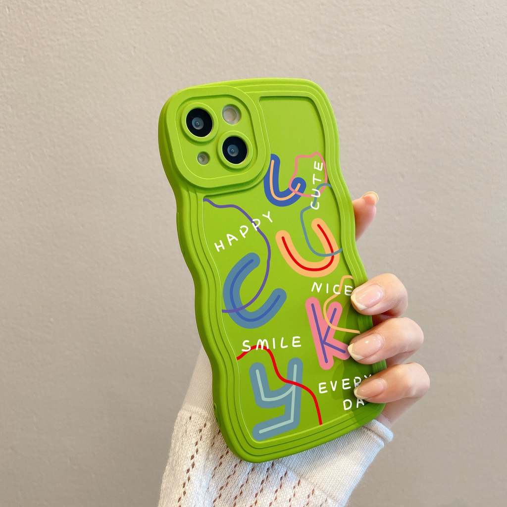 Ốp Điện Thoại Họa Tiết Chữ Đơn Giản Thời Trang Chống Rơi / Vân Tay Cho iPhone 11 12 13Pro 14 7plus 6plus 7 8 6 xr xs max