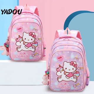 Ba Lô Đi Học Họa Tiết Hoạt Hình Hello Kitty Xinh Xắn Dành Cho Bé