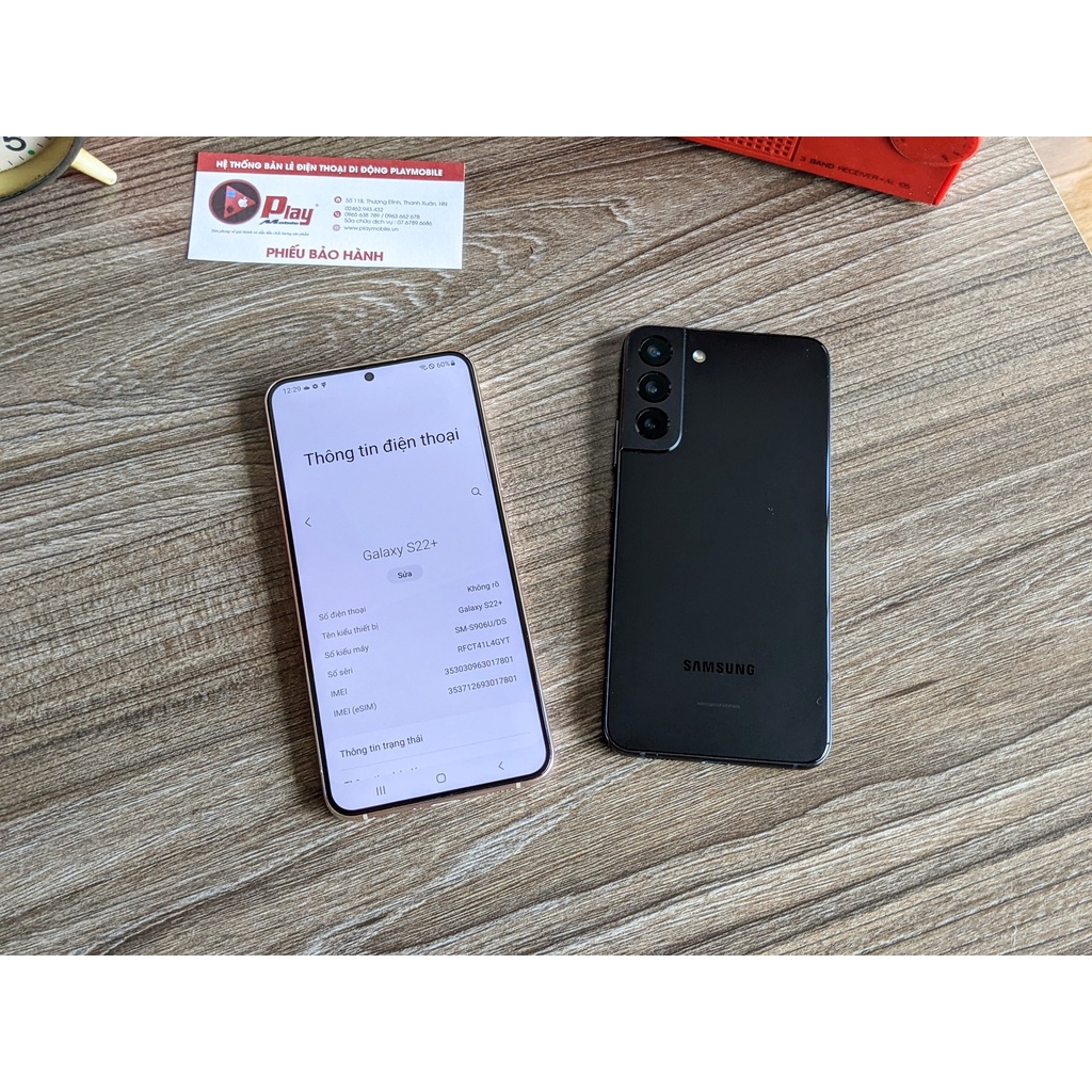 Điện Thoại Samsung Galaxy S22 Plus 5G 2 sim | Qualcom Snapdragon 8 Gen 1 | Kèm phụ kiện tại Playmobile