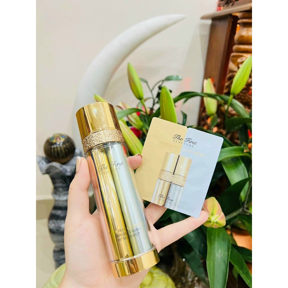 Gói sample huyết thanh hủy nám, dưỡng trắng căng bóng da OHui The First Geniture Brightening Dual Serum