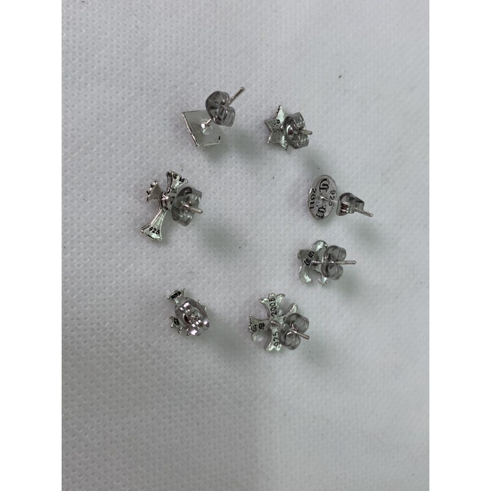 Bông tai Unisex  Chrome Heart mạ bạc 925 cao cấp giá siêu rẻ đơn vị tính 1 cái -Shop Lộc Độc Và Lạ 92