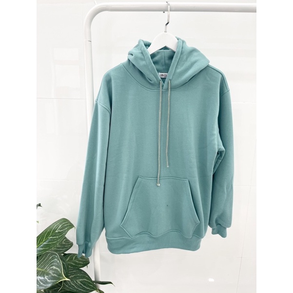 Áo hoodie trơn VN CLO xanh lạ - HD022