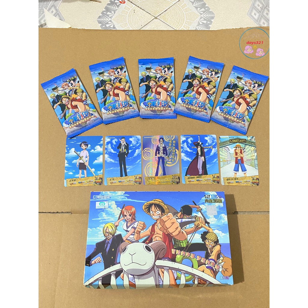 3 Mẫu Gói 5 Ảnh Thẻ Nhân Phẩm One Piece Pack Card In Hình Nhân Vật Anime Chính Hãng Toei Animation - Vua Hải Tặc