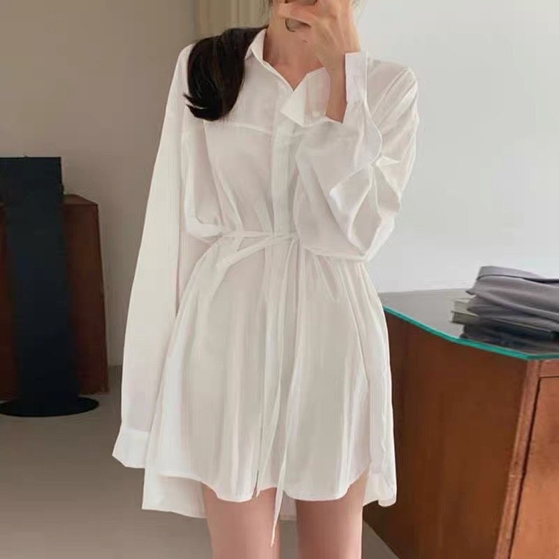 Set gile nâu và sơ mi