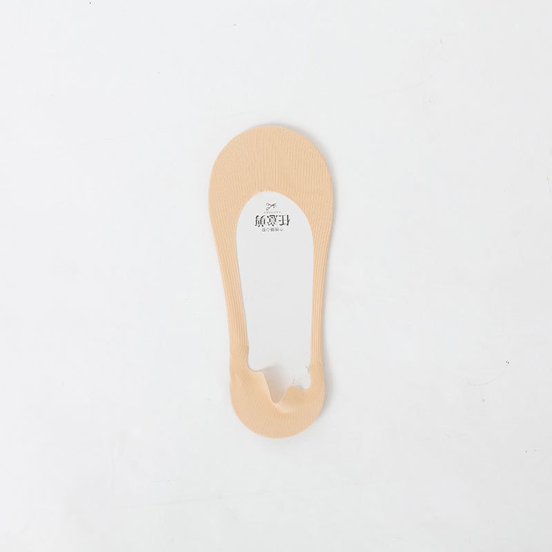 Set 5 Đôi Vớ Thuyền Bằng Lụa silicone Chống Trượt Dành Cho Nữ