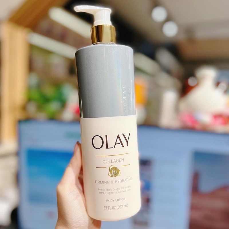 Kem Dưỡng Thể Olay Collagen B3 Firming & Hydrating Lotion Bản Mỹ 502ml