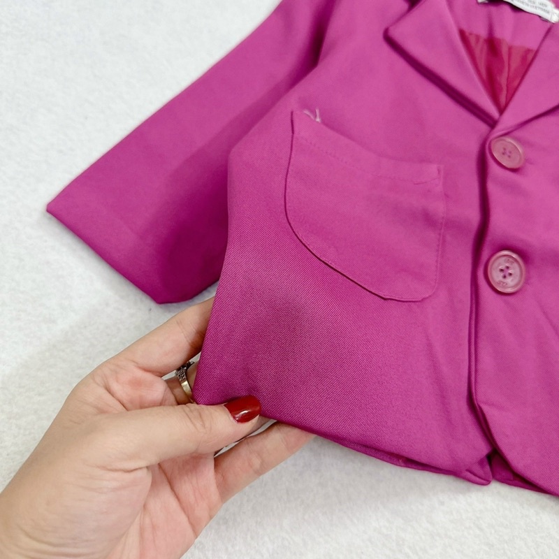 Áo vest hồng tím dành cho bé