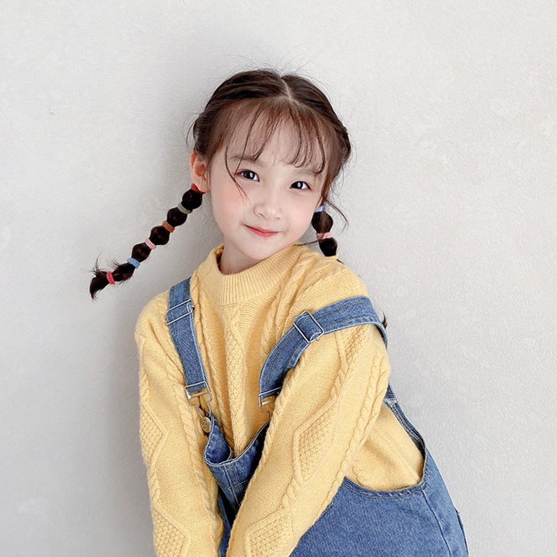 Set 100 Dây Thun Cột Tóc Nhiều Màu