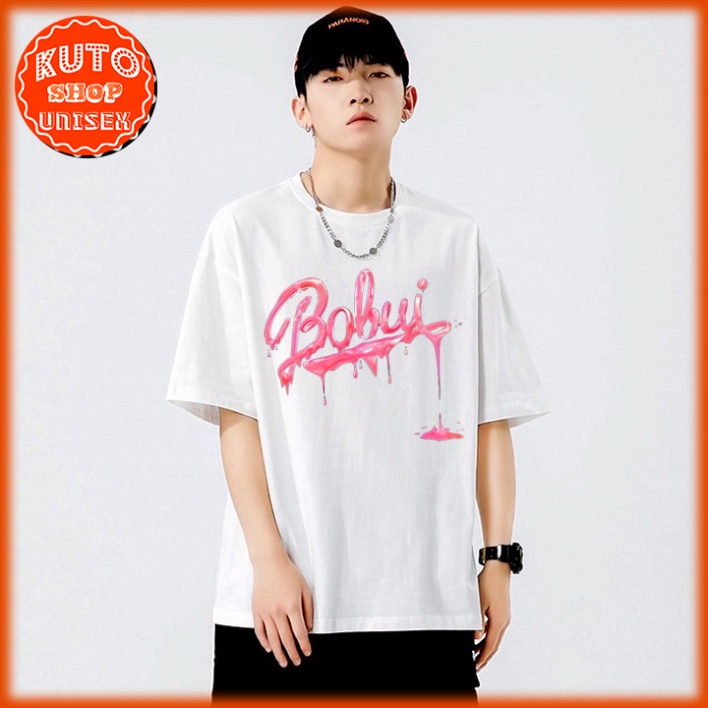 Áo Thun Tay Lỡ Local Brand BOBUI Cotton 100 Form Rộng Unisex