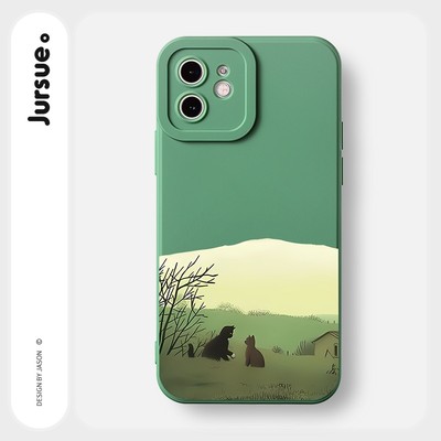 Ốp lưng JURSUE mềm chống sốc hình độc lạ dễ thương đẹp Cho iPhone 17 16 15 14 13 12 11 Pro Max SE 2020 X XR XS ip 8 7 Plus Y2585