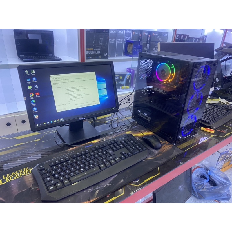 case Asus H81 cpu xenon 1220v3 tương đương i5 4570 ram 8gb ssd 120gb, Màn Dell 19inch