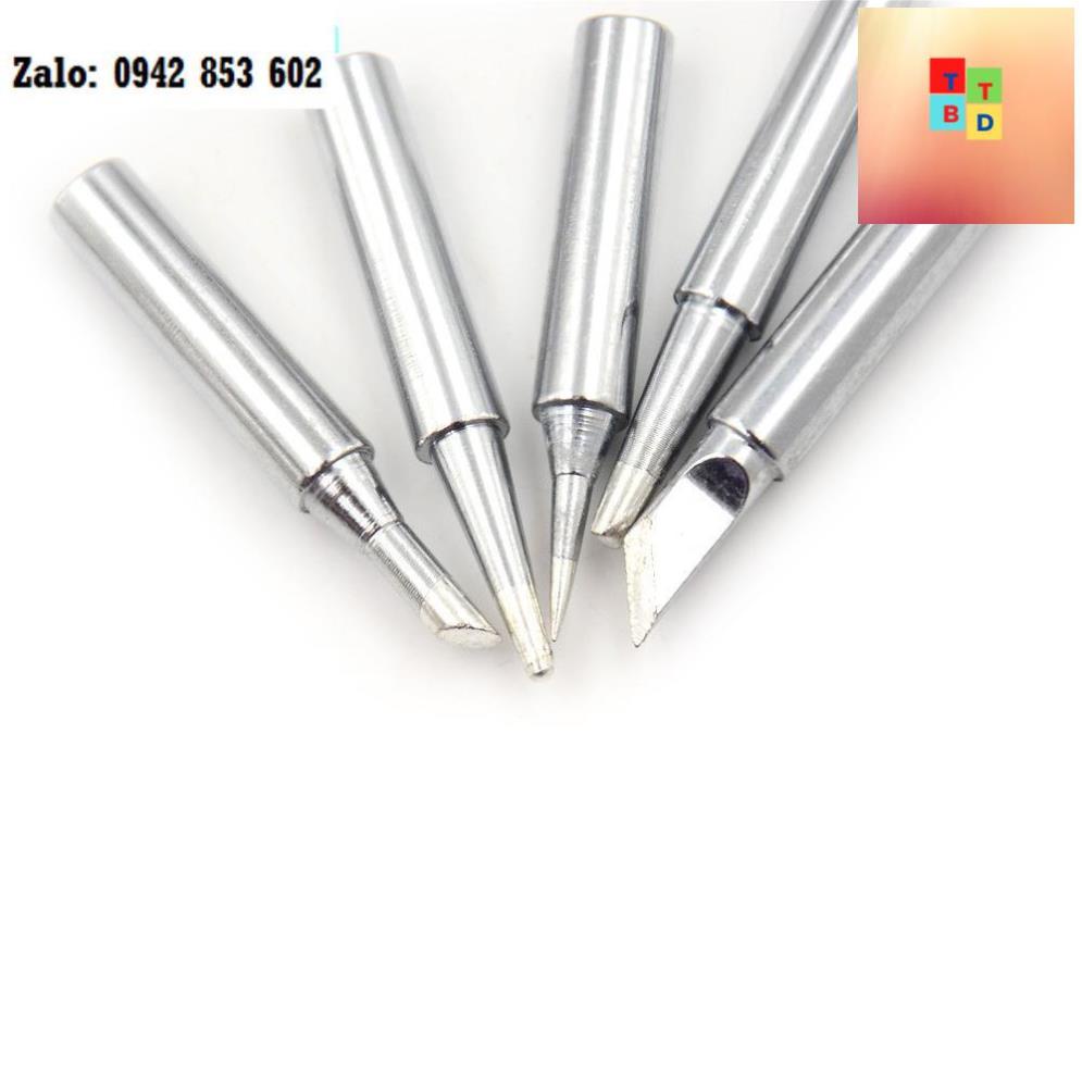 Bộ 5 mũi hàn thiếc thông dụng cho mỏ hàn 900M 908 908s 936