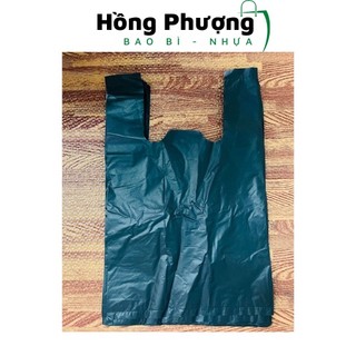 1kg bịch bọc túi nilong màu đen 2 quai đủ size