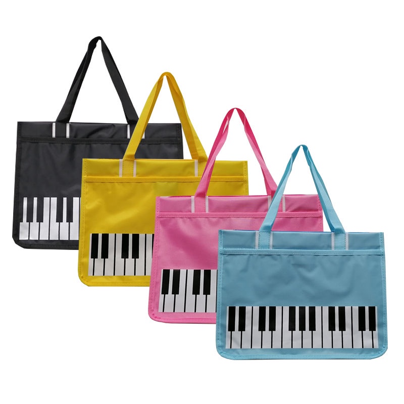 Túi Tote Đeo Vai Đựng Phím Đàn Piano Bằng Vải Canvas Chống Thấm Nước 11.30