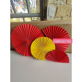 Rẻ quạt, quạt giấy làm oản, tháp bánh, trang trí, decor siêu đẹp