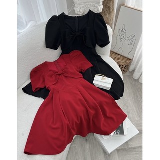 ĐẦM  CỔ TIM NƠ BẢN TO NGỰC XOÈ✨