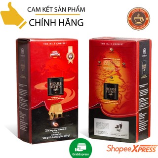 Cà Phê Rang Xay Pha Phin House Blend Trung Nguyên Loại Hộp 500gr