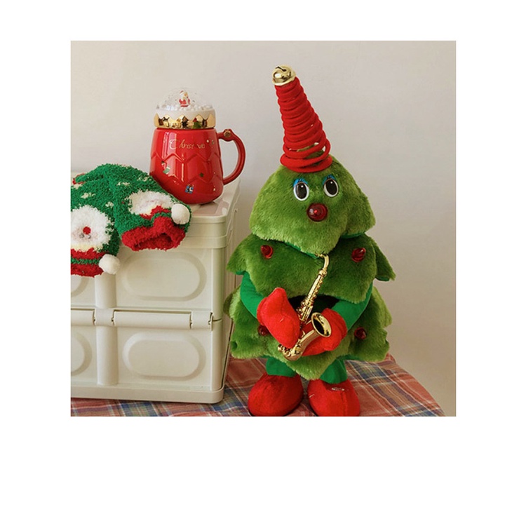Giáng sinh Khiêu vũ Cây thông Noel Đồ chơi điện Sáng tạo Đeo giáng sinh Nhảy cây thông Noel Đồ Chơi Cây Thông Noel Điện Tử Nhảy Múa Vui Nhộn