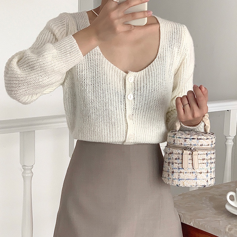 Túi Đeo Chéo mini Dạng Xô Dây Xích Thời Trang Cho Nữ