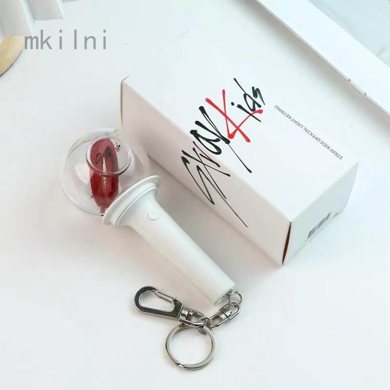 Kpop Stray Kids Keychain Lightstick Concert Glow Light Stick Pendant Bag Accessory Fans Collection