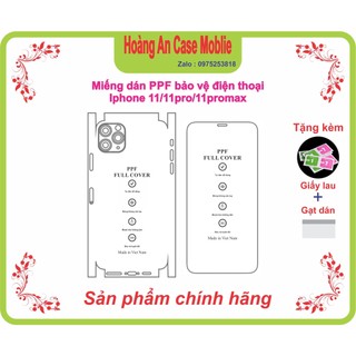 Miếng dán ppf bảo vệ điện thoại Iphone 11/ 11pro/11 promax