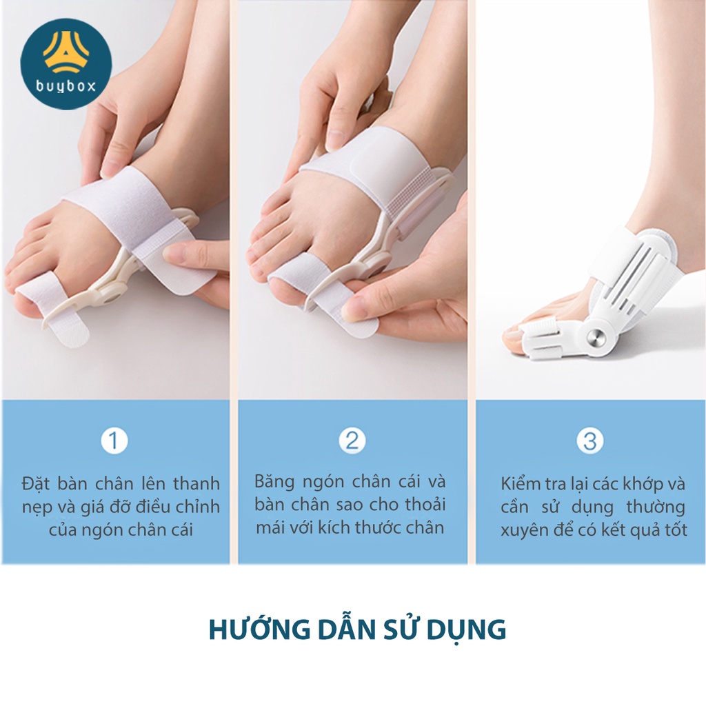 Vớ chỉnh hình ngón chân cái bị vẹo Hallux Valgus, giảm viêm bao dịch gây đau ngón chân cái - Buybox- BBPK280