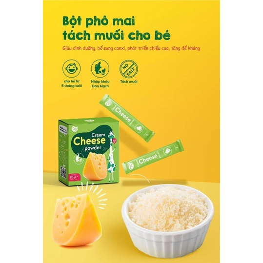Phô mai tách muối cho bé Mămmy DENMARK GIÀU CANXI CHO BÉ TỪ 6 THÁNG