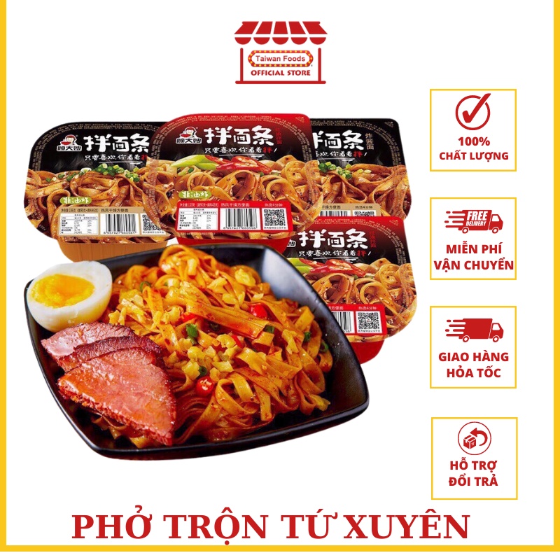 Phở Trộn Cay Tứ Xuyên Siêu Ngon - Hộp Lớn 136gr