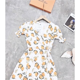 ĐẦM MIDI CHÉO NGỰC ĐUÔI BÈO