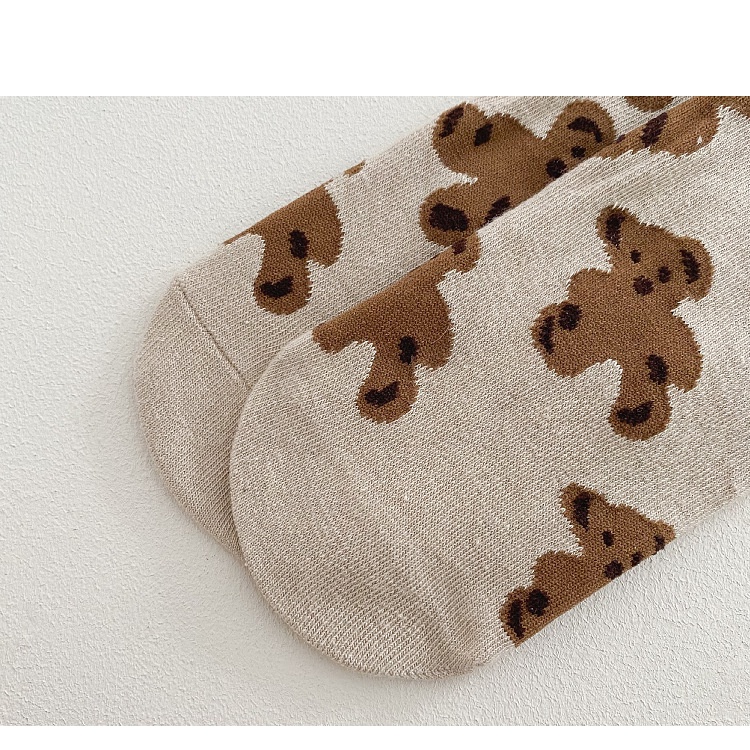 Vớ Dài Ngang Bắp Chân In Họa Tiết Hoạt Hình Phong Cách Hàn Quốc Cho Bé Trai Và Gái