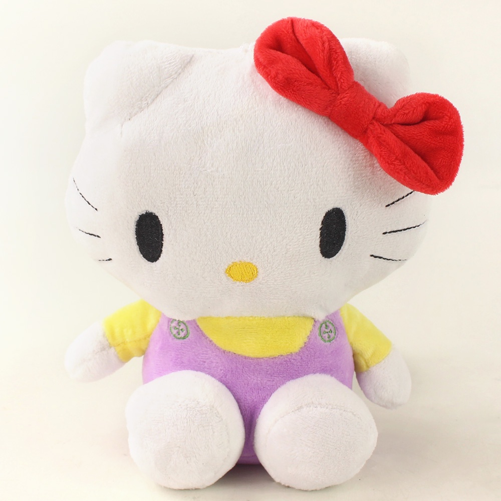 Đồ chơi nhồi bông Hình Mèo Hello Kitty / Cún Mike / Mèo Marie Dễ Thương Cho Bé